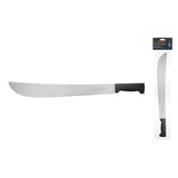 Machete pulido estándar de 18', cacha negra, en bolsa