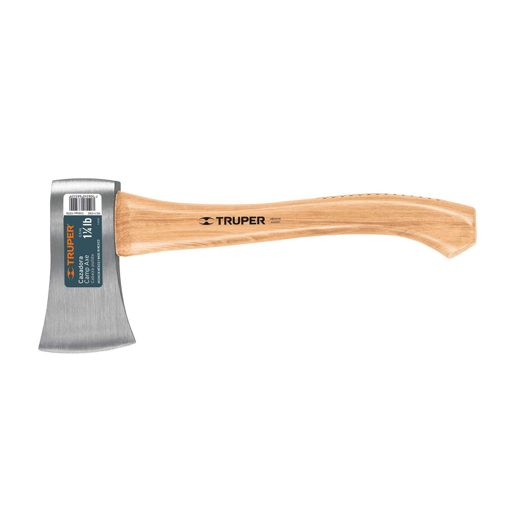 Hacha cazadora, 1-1/4 lb, mango hickory 14', cabeza pulida