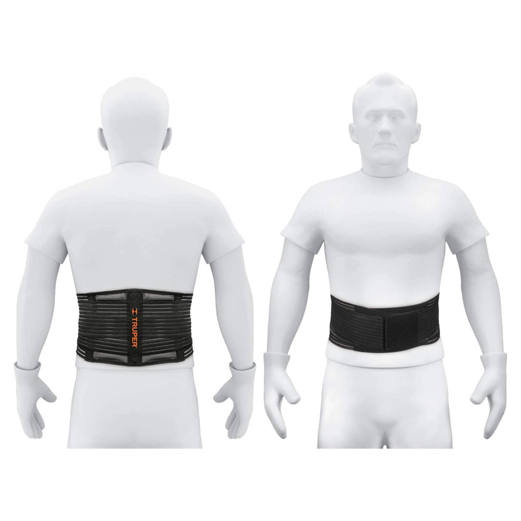 Faja tipo cinturón, malla transpirable, talla extra grande