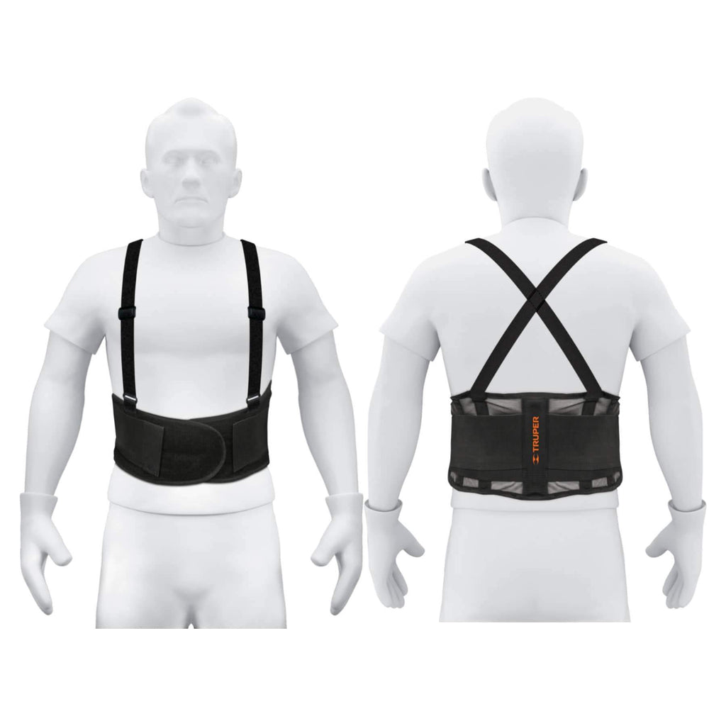 Faja con tirantes ajustables, ventilada, talla extra grande