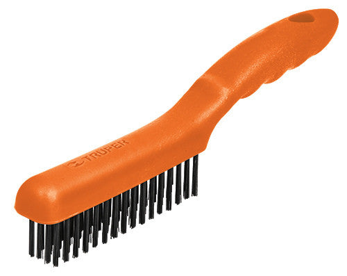 CEPILLO DE ALAMBRE CON MANGO, 4X16 PINCELES