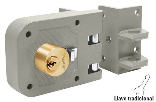 CERRADURA SOBREPONER, MOD.625, DERECHA, DOBLE CILINDRO