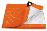 LONA NARANJA, 4 X 5 METROS, PRETUL