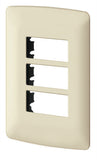 PLACA DE PLÁSTICO, TRIPLE, LÍNEA ITALIANA, VOLTECH