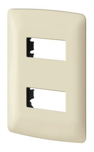 PLACA DE PLÁSTICO, DOBLE, LÍNEA ITALIANA, VOLTECH