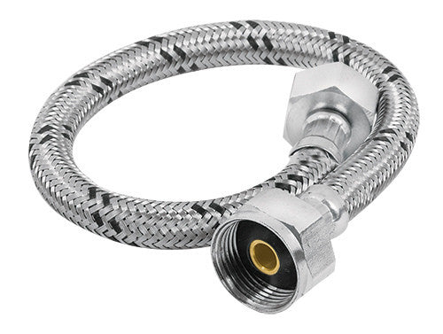 MANGUERA FLEXIBLE PARA WC, 35 CM, ACERO INOXIDABLE