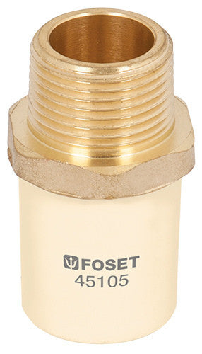 ADAP MACHO CPVC C/INSERTO METALICO 13MM