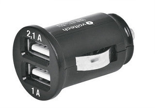 CARGADOR AUTOMOTRIZ USB SALIDA 1 Y 2.1A