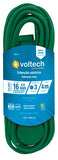 EXTENSIÓN ELÉCTRICA DOMÉSTICA, 5 M, VERDE, VOLTECH