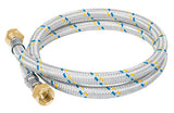 MANGUERA FLEXIBLE PARA GAS, ALUMINIO, 150 CM