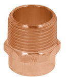 CONECTOR ROSCA EXTERIOR LATÓN COBRIZADO 3/4""