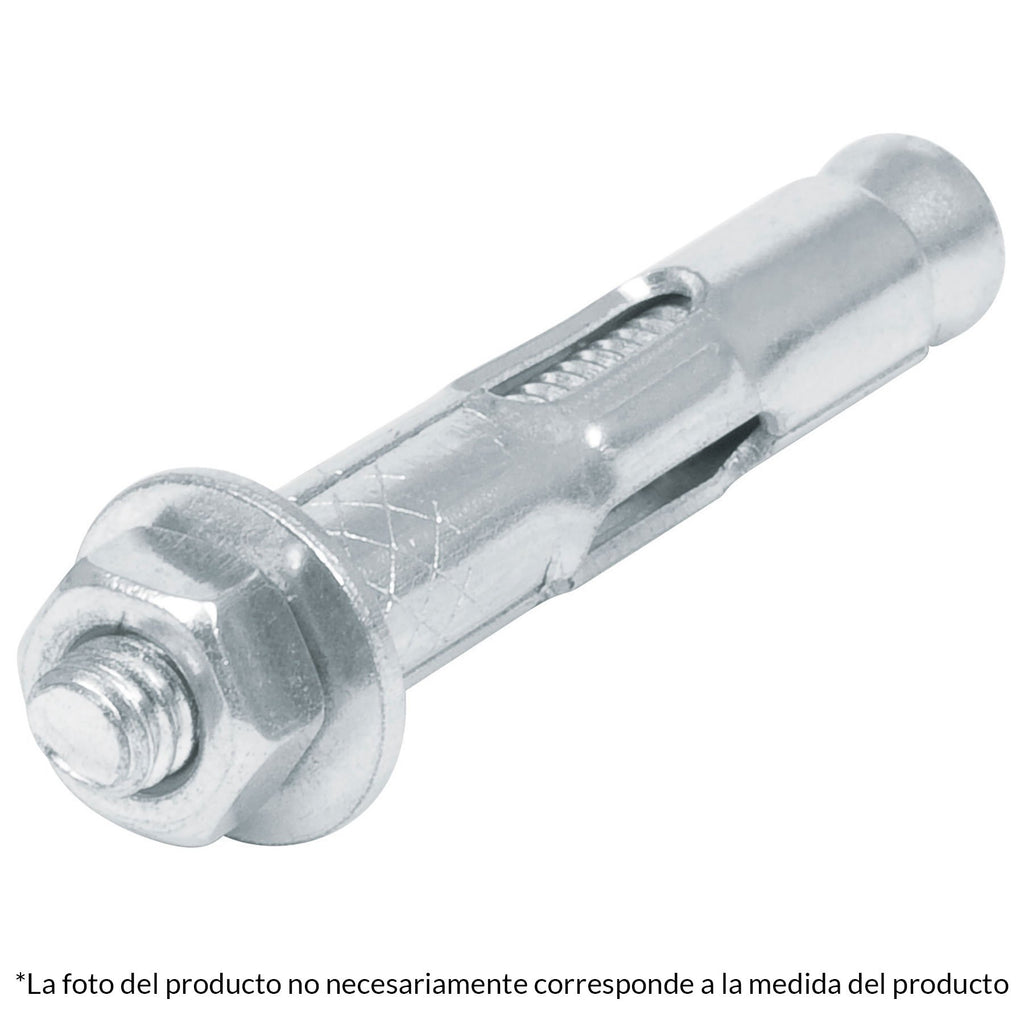 Taquete de expansión, 5/8' con tornillo, caja 25 piezas