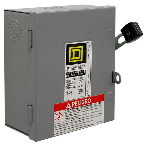 SQUARE INTERRUPTOR SEGURIDAD 3X60 AMP