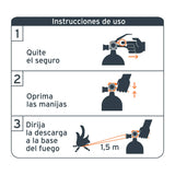 Extintor recargable para emergencia tipo ABC, portatil ,1 kg