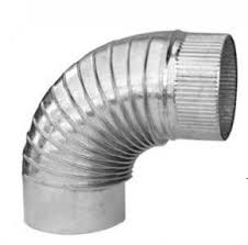 CODO DE LAMINA CAL. 26 90 X 6