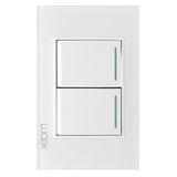 LUCEK PLA 2 INT SENC DE 1.5 MOD CRISTAL BLANCO BLANCO